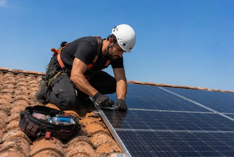 Maintenance et monitoring de panneaux solaires à Sanilhac
